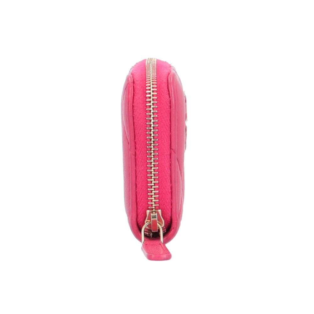 CHANEL Pink Lambskin Leather Wallet - Picture 3 of 10